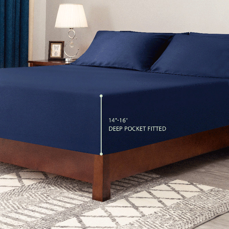 Orren Ellis 1600 Thread Count Cotton Tencel Sateen Sheet Set & Reviews